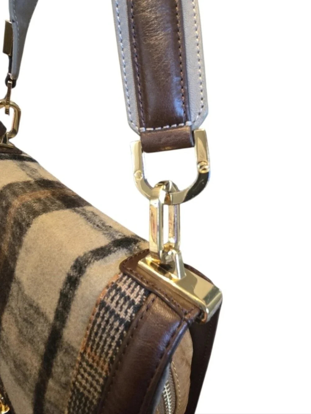 Tory Burch Fall 2011 Plaid Bond Shoulder Bag w/ Dustbag In EUC